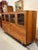 Contemporary Room & Board Hudson Walnut Glass Door Storage Cabinet For Sale - Image 3 of 12