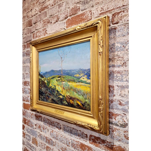 Abraham Bogdanove -The Lone Tree in a New England Landscape-1920s Oil Painting For Sale - Image 9 of 11