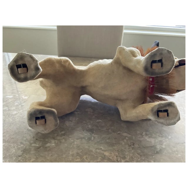 1900 - 1909 Large 21” French Paper Mache Growler Bulldog- Very Good Condition- For Sale - Image 5 of 10