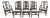 Set of 8 Henkel Harris Model 115 Mahogany Dining Room Chairs For Sale