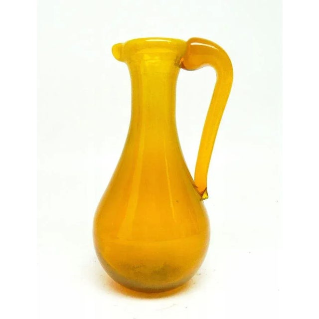 Orange Vintage Polish Vases by Jerzy Słuczan-Orkusz for Krakow Institute of Glass, 1970s, Set of 2 For Sale - Image 8 of 9