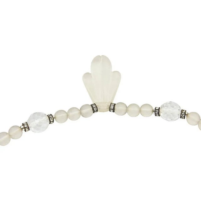 Late 20th Century Art Deco Style Crystal Necklace For Sale - Image 5 of 8