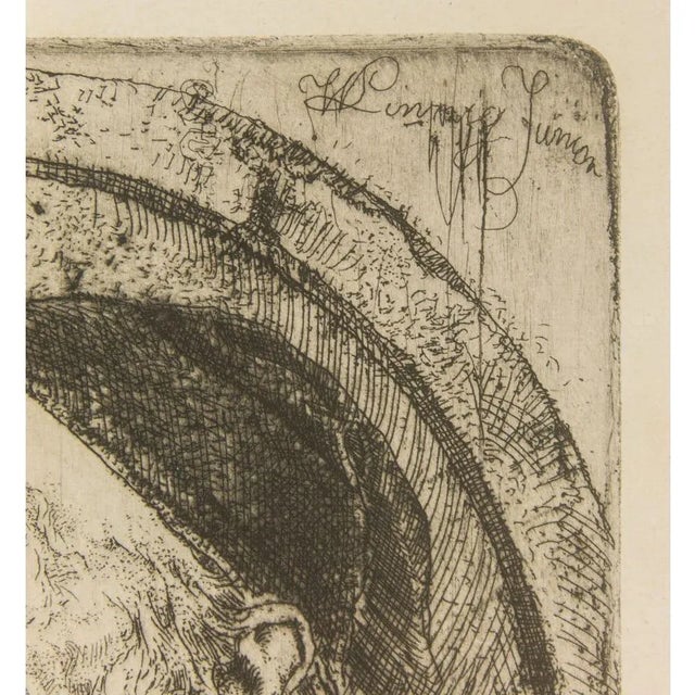 W. Linnig, Friedrich Preller, 19th-Century, Drypoint Etching For Sale - Image 3 of 5