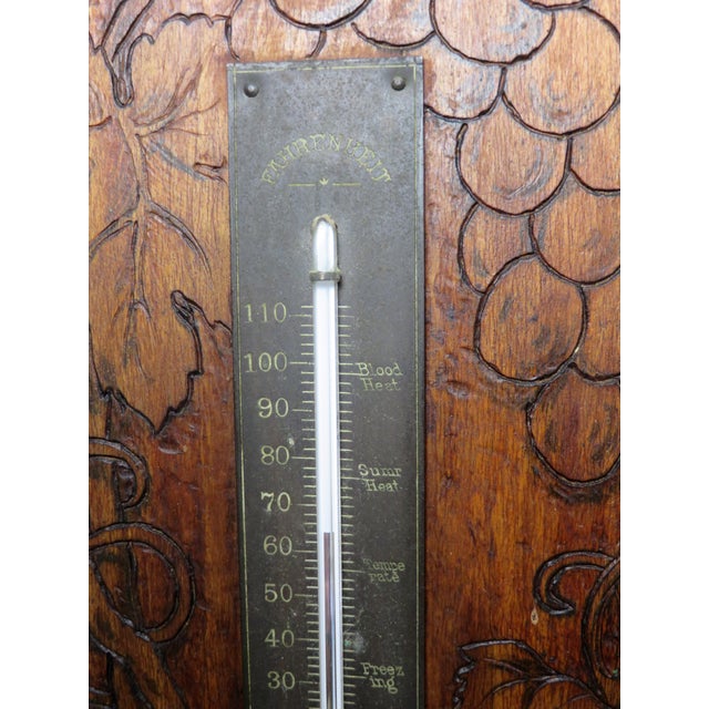 Antique Wood Wall Mount Thermometer Chairish