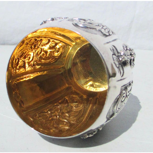 Sterling Silver and Gilt Wash Interior Barrel Beaker Aka "Mint Julep" For Sale - Image 4 of 6