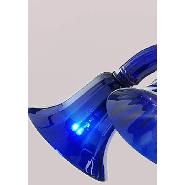 Blue Pop Blue-Ocean Murano Style Glass Chandelier by Simoeng For Sale - Image 8 of 10