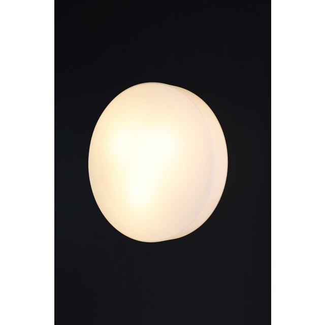 Large Round Opaline Ceiling or Wall Light from Staff Leuchten, Germany, 1970s For Sale - Image 13 of 18