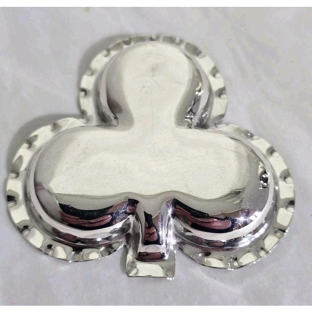 Antique Edwardian Sterling Silver Clover Leaf Trinket Dish, Birmingham, 1904 For Sale - Image 4 of 18