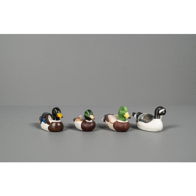Mid-Century Modern Porcelain Duck Figures from BB Bolze Bazar, Austria and Taiwan, Set of 4 For Sale - Image 3 of 13
