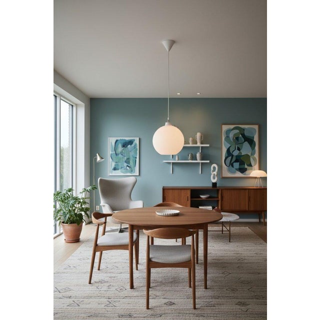 Satellite Pendant Lamp in Opal Glass by Vilhelm Wohlert for Louis Poulsen, 1960s For Sale - Image 13 of 14