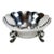 Vintage Silver Footed Reed and Barton Scalloped Bowl For Sale