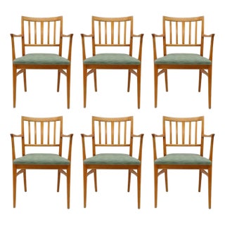 Set of Six Dining Chairs by Carl Malmsten, 1950 For Sale