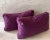 Early 21st Century Pair of Purple Vintage Fabric Lumbar Pillow Covers For Sale - Image 5 of 10