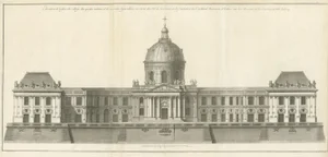 Mariette, Facade of the Collège des Quatre-Nations, 1738, Print