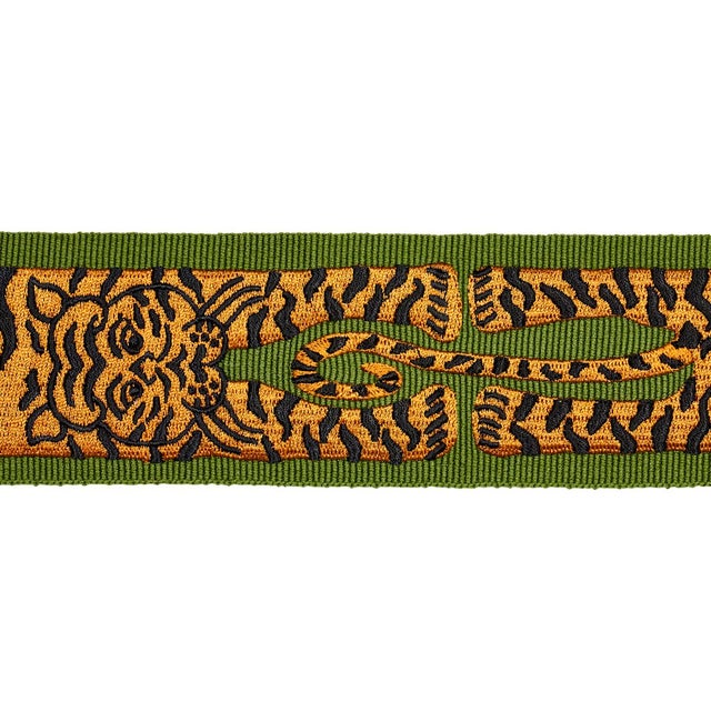 Not Yet Made - Made To Order Sample - Schumacher x Johnson Hartig Le Tigre Trim in Green For Sale - Image 5 of 5