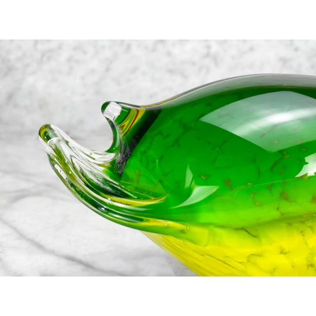 Red Vintage Italian Murano Art Glass Duck Sculpture Paper Weight For Sale - Image 8 of 10