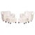Set of Italian Armchair and Ottoman in White Fabric, Italy, 1940s For Sale - Image 17 of 17