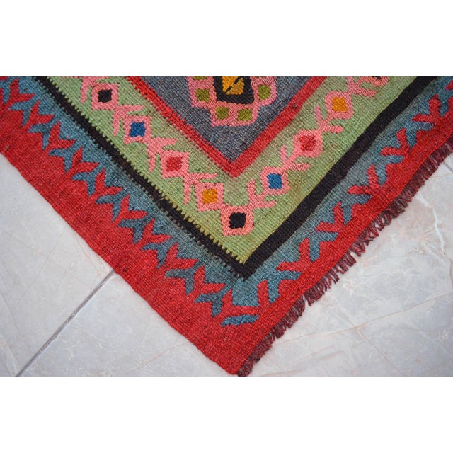 1930s Antique Oushak Rug Turkish Hand Woven Oversized Area Rug - 9′10″ × 12′10″ For Sale - Image 17 of 18