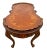 Vintage Oval Shaped Coffee Table Italian Marquetry Floral Inlay Parquetry For Sale In Palm Springs - Image 6 of 12