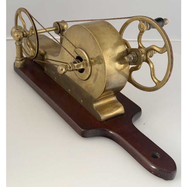 Wood Early 19th Century Mechanical Fire Bellows of Brass and Mahogany From the Georgian Era For Sale - Image 7 of 12