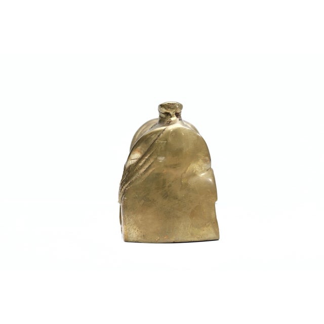 Vintage Brass Saddle Planter: Farmhouse Decor For Sale - Image 9 of 11