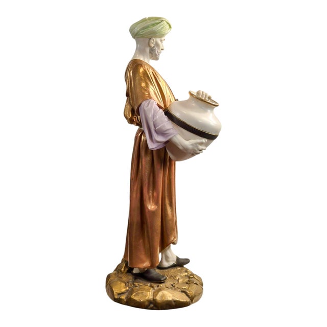 Cairo Water Carrier Figure by James Hadley for Royal Worcester, 1886 For Sale - Image 5 of 11