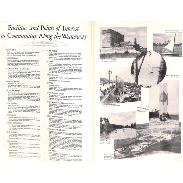 "The Florida Intracoastal Waterway From the St. Johns River to Miami, Florida" 1935 For Sale - Image 9 of 12
