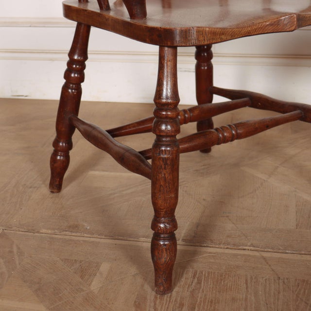 English Smoker's Bow Armchairs, Set of 2 For Sale - Image 3 of 11