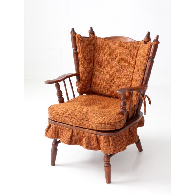 Mid 20th Century Mid Century Colonial Revival Spring Rocking Chair For Sale - Image 5 of 15