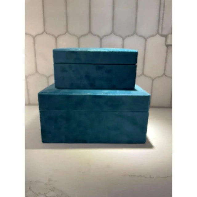 Transitional Modern Transitional Style Decorative Box- A Pair For Sale - Image 3 of 10
