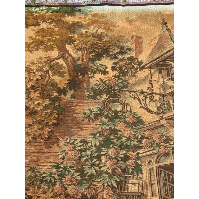 Textile Vintage Aubusson Jacquard Tapestry, 1960s For Sale - Image 7 of 18