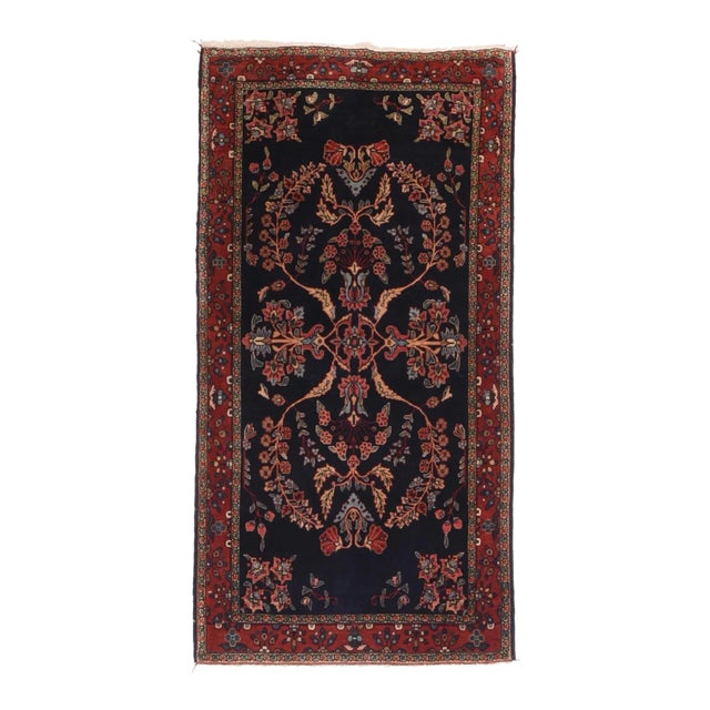 Antique Mohajeran Sarouk Rug 2'5'' x 4'9'' For Sale