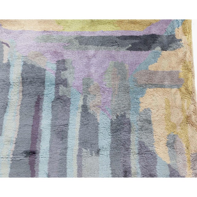 Vintage French Modernist Rug For Sale In New York - Image 6 of 8