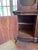 Mid 20th Century French Provincial Style China Cabinet — 2-Piece, Brass Lattice Doors, Serpentine Base For Sale - Image 11 of 13