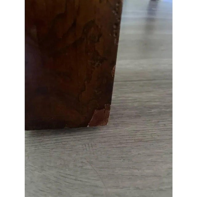 Brown 1970s Milo Baughman for Thayer Coggin Monumental Burl Dining Table For Sale - Image 8 of 12