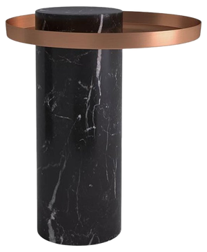 Medium Black Marquina Marble Guéridon by Sebastian Herkner