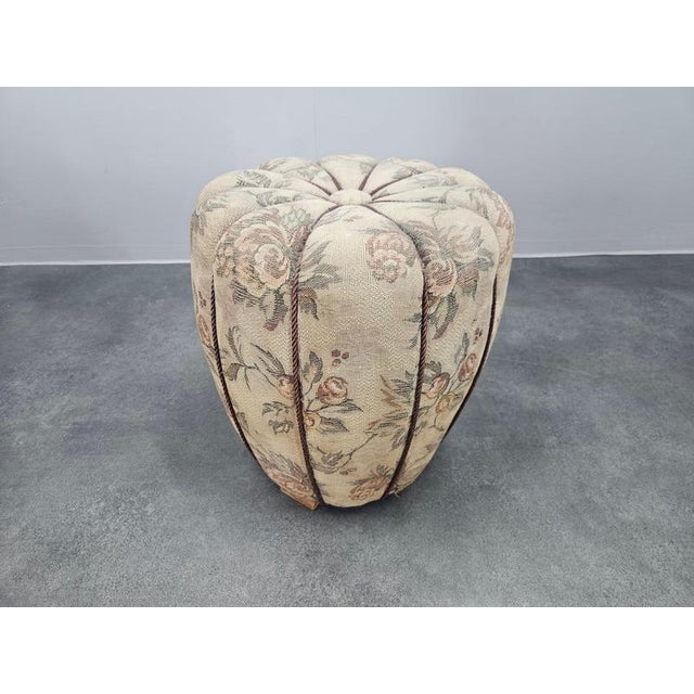 Mid-Century Art Deco Ottoman by Jindřich Halabala, 1950s For Sale - Image 3 of 14