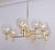 Large Vintage Brass Chandelier, Germany, 1960s For Sale - Image 9 of 13