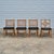 1970s Bamboo Rattan Lattice Back Dining Chairs W/ Black Faux Leather Cushions, Assembled Set of 4 For Sale - Image 11 of 11
