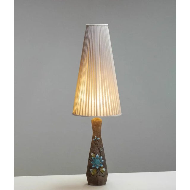 Ceramic Large Stoneware Table Lamp from Tilgmans Keramik, Sweden, 1960s For Sale - Image 7 of 10
