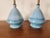 Sky Blue Mid Century Drip Glaze Lamps - a Pair For Sale - Image 8 of 12