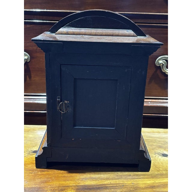 Victorian Chiming Mantle Clock with Key and Pendulum For Sale - Image 6 of 10