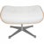 Set of Lounge Chair with Ottoman in White Leather by Charles Eames, 2010s For Sale - Image 18 of 18