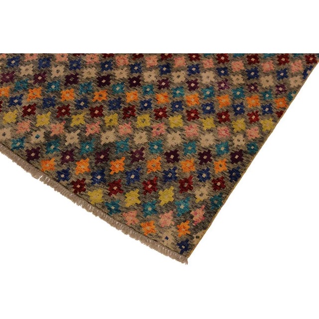 Contemporary 1990s 1990s Southwestern Balouchi Gray/Blue Wool Rug - 4'10 X 6'6 For Sale - Image 3 of 8