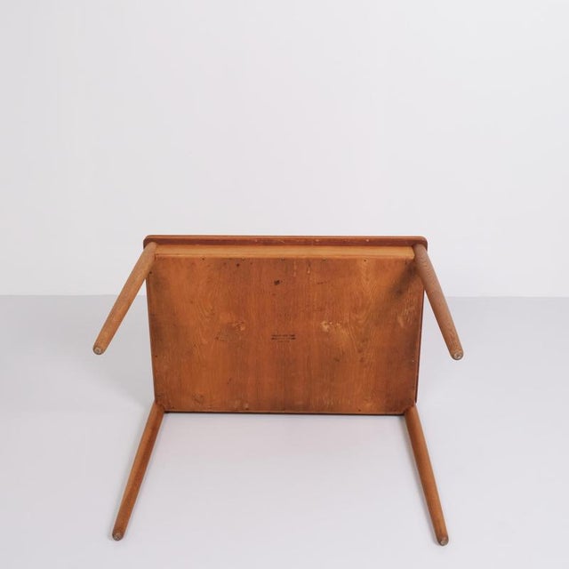 Teak and Oak Dining Table with Built-in Storage by Hans J. Wegner, 1960s For Sale - Image 11 of 13