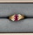 Late 20th Century 1.04 Ct Red Ruby & Diamond Ring Size 5.75 For Sale In Chicago - Image 6 of 10