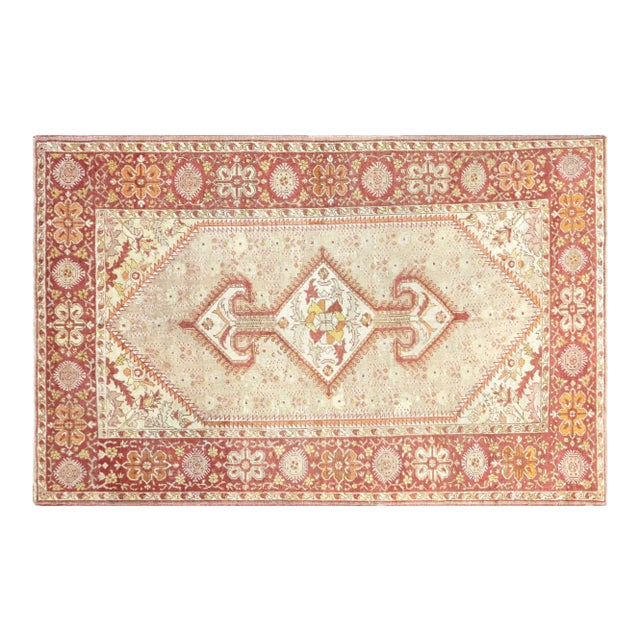 1940s Turkish Oushak Rug For Sale