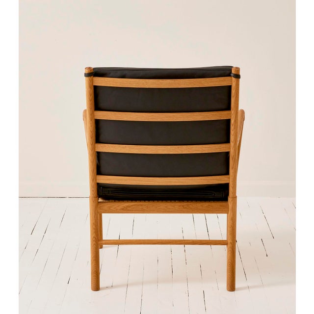 Wood Ole Wanscher Ow-149 "Colonial" Chair in Oak With Leather Cushions, Made by Carl Hansen and Son For Sale - Image 7 of 12