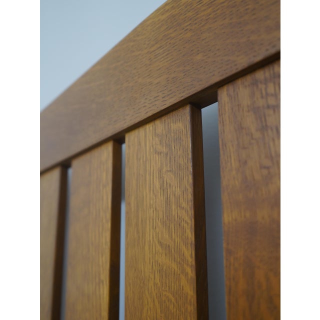 Stickley Queen Size Mission Oak Arts & Crafts Bed For Sale - Image 10 of 16