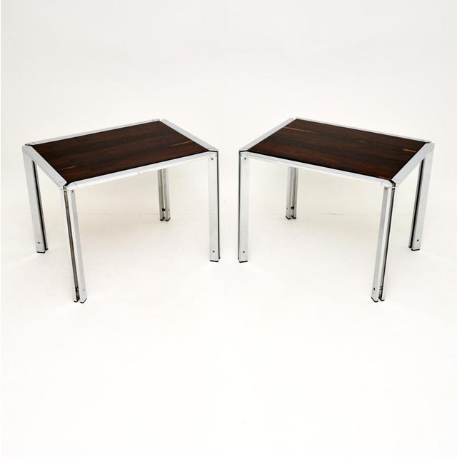 Vintage Italian Chrome Side Tables, 1960s, Set of 2 For Sale - Image 9 of 9